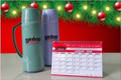 Associados(as) do Sintep/Serra-RS recebem brindes personalizados